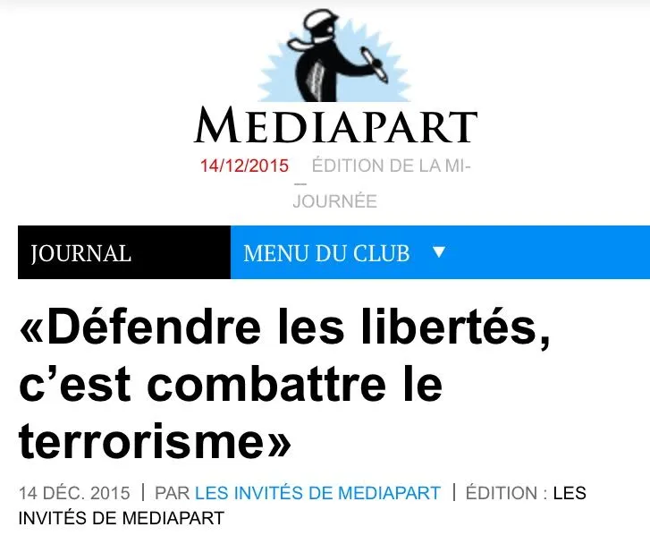 «Défendre les libertés, c’est combattre le terrorisme»