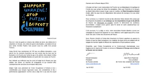 Nous appelons en urgence la France  à se mobiliser afin de stopper les importations d’hydrocarbures russes.