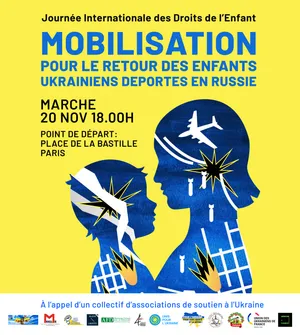 Manifestation à Paris  L'enfance volée 