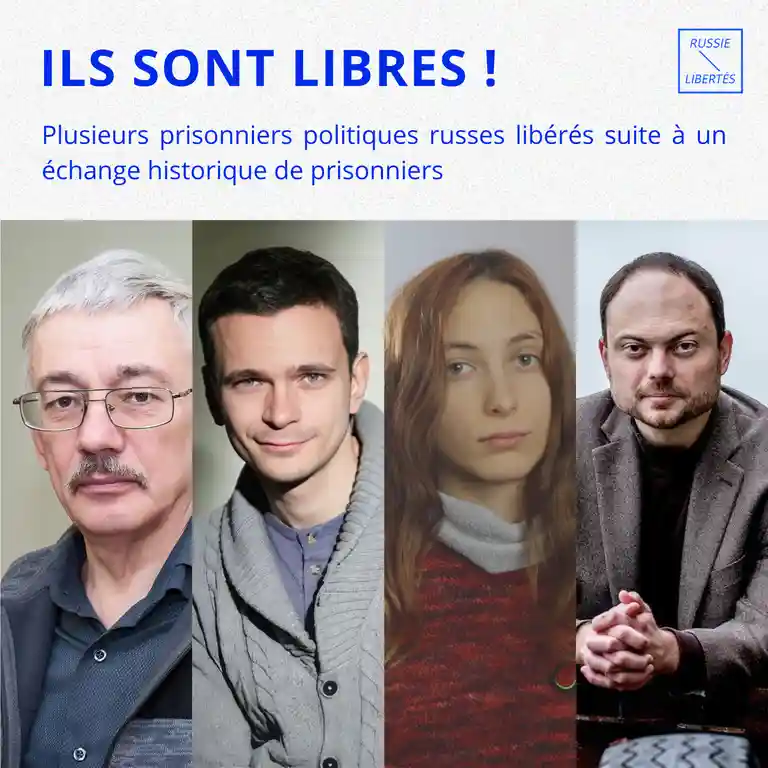 Libération de prisonniers politiques russes