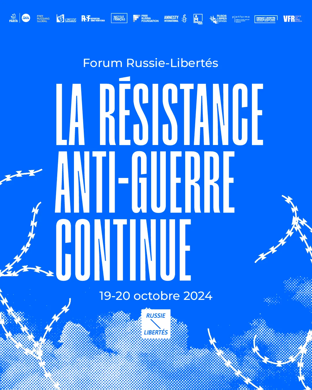Programme du Forum Russie-Libertés 2024 : La Résistance anti-guerre continue
