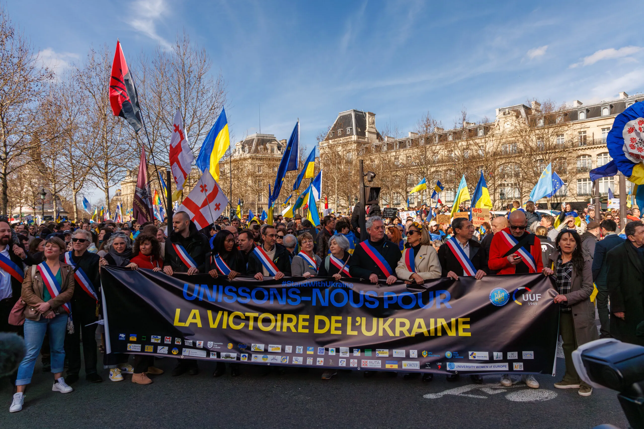 Marche du 23 février : Unissons-nous pour la victoire de l'Ukraine!