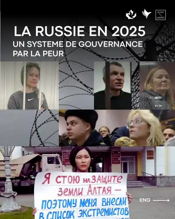 La répression en Russie en 2025 : un système de gouvernance par la peur