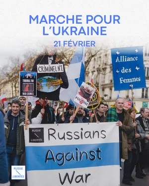 Marche pour l’Ukraine, le 21 février 2026 : 4 ans de résistance, une solidarité inébranlable