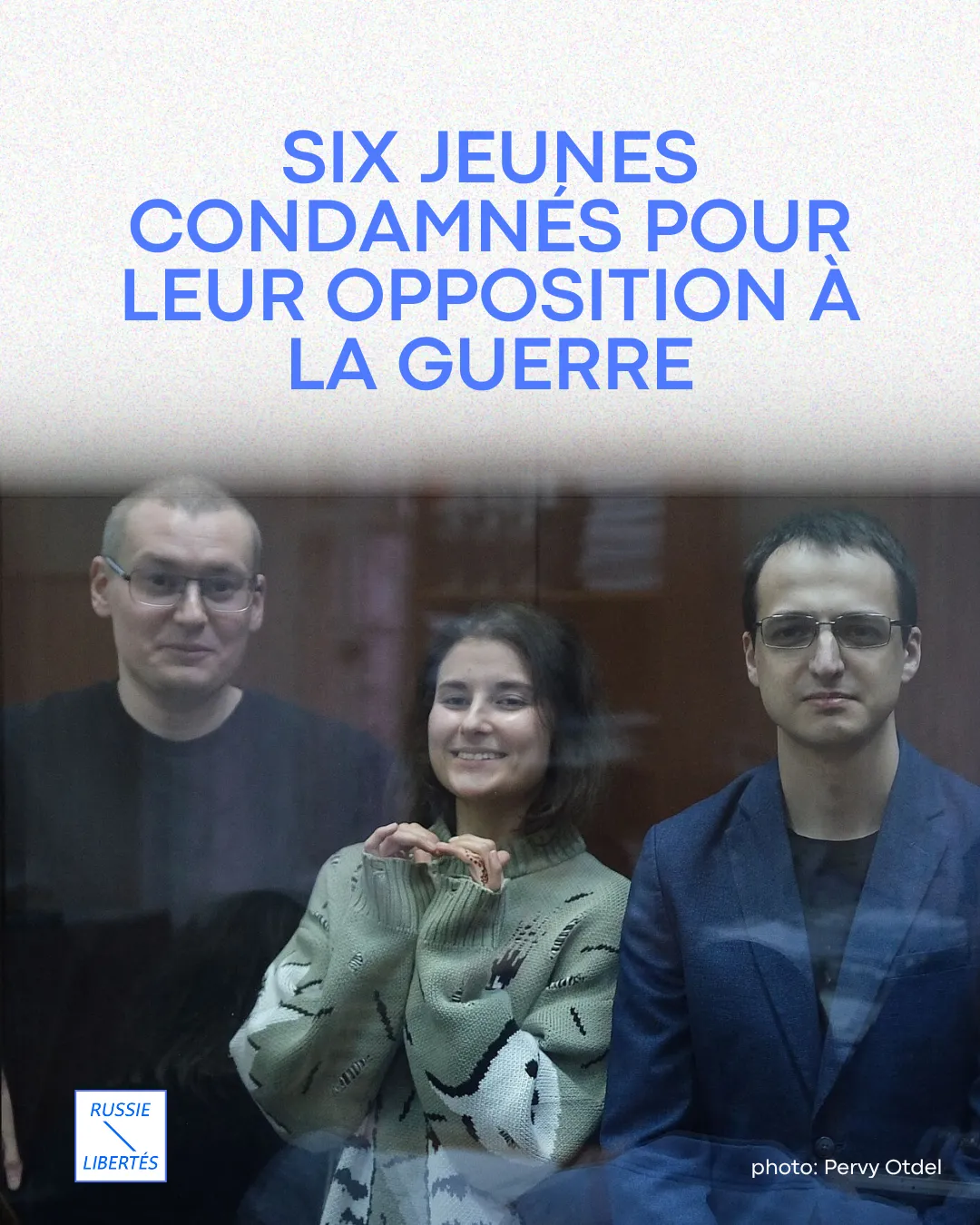 Six jeunes militants condamnés à des peines lourdes pour leur opposition à la guerre