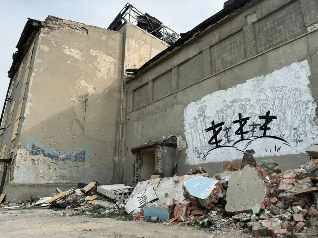 Fresque de Philippenzo dans le Donbass