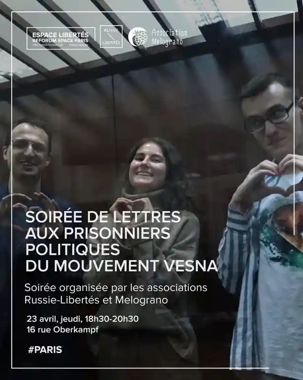 Soirée de lettres aux prisonniers politiques en Russie