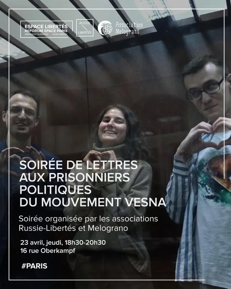 Soirée de lettres aux prisonniers politiques en Russie