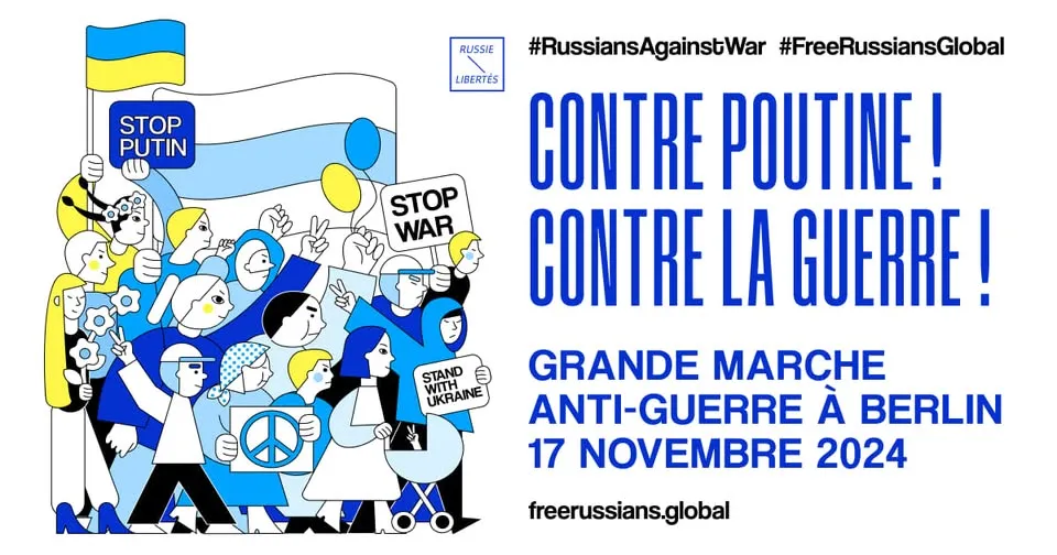 Grande marche anti-guerre à Berlin 