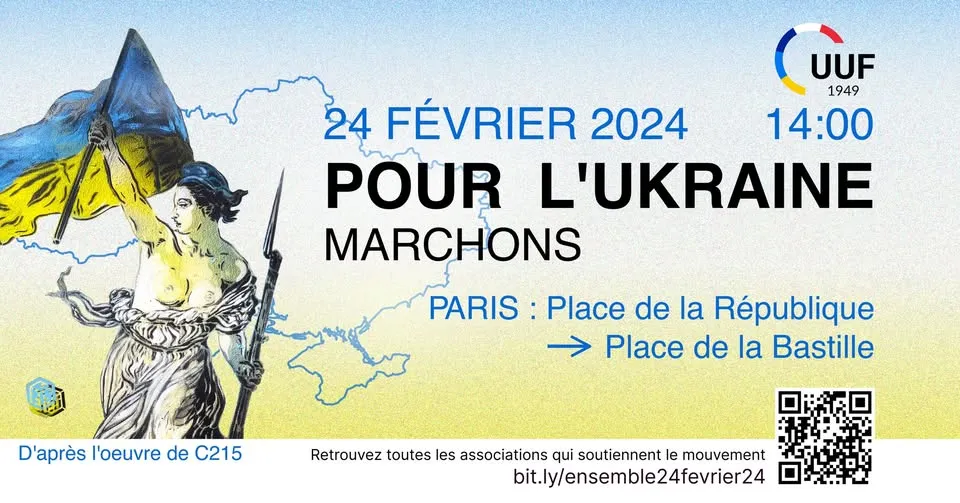 Grande mobilisation populaire en défense de l’Ukraine